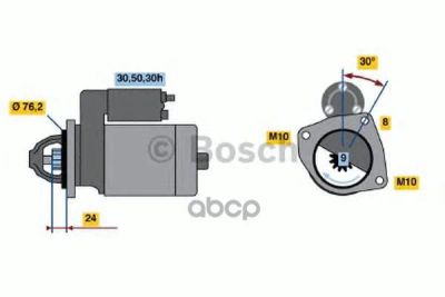 Лот: 14082298. Фото: 1. Стартер Bosch арт. 0986017110. Другое (автозапчасти)