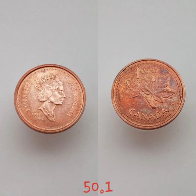 Лот: 15638420. Фото: 1. монета Канада 1 цент, 2002г. 50... Америка