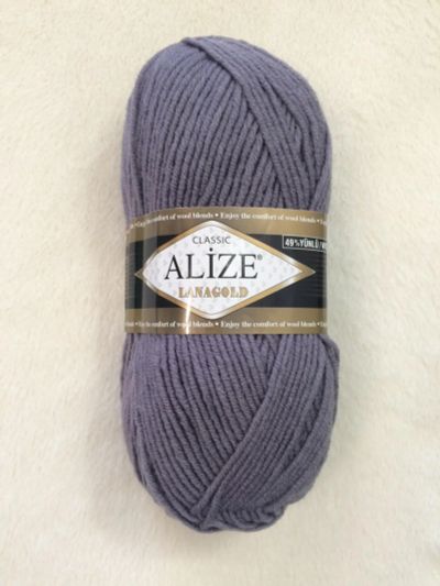 Лот: 12751474. Фото: 1. Пряжа Alize Lanagold 49% шерсть... Ткани, нитки, пряжа