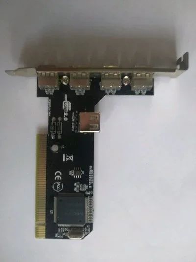 Лот: 13922880. Фото: 1. Контроллер PCI VIA6212 (4+1) 5xUSB2... Платы расширения, контроллеры, доп. порты