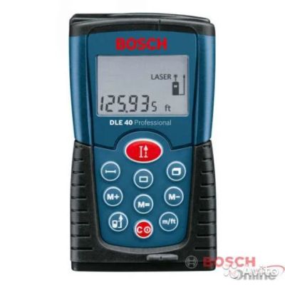 Лот: 5539702. Фото: 1. Лазерный дальномер bosch DLE 40. Электроинструмент