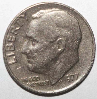 Лот: 11602136. Фото: 1. 1 дайм (10 центов) 1977 год. США. Америка