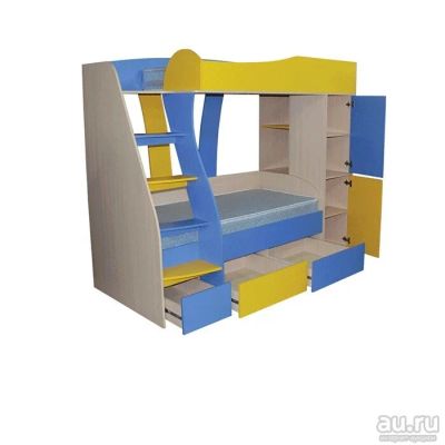 Лот: 10723294. Фото: 1. кровать двухярусная. Детские кровати и кроватки