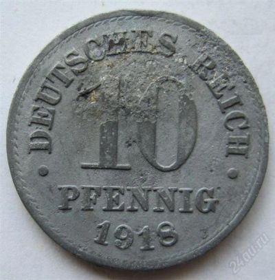 Лот: 1777475. Фото: 1. vz Германия 10 пфенигов 1918. Германия и Австрия