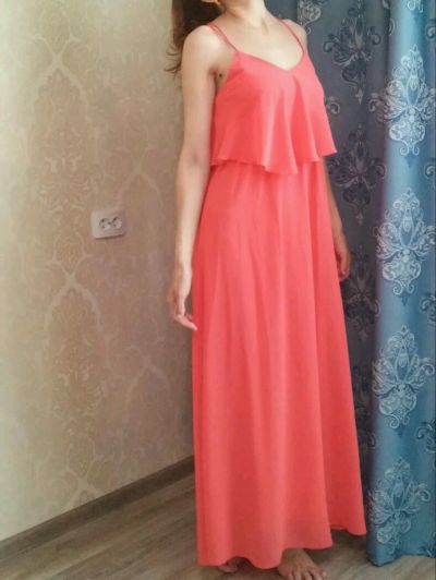 Лот: 8696067. Фото: 1. Платье коралловый цвет. Много... Платья