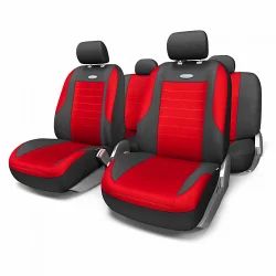 Лот: 14471419. Фото: 1. EVO-1105 BK/RD (M) Авточехлы классические... Чехлы, коврики, оплетки руля
