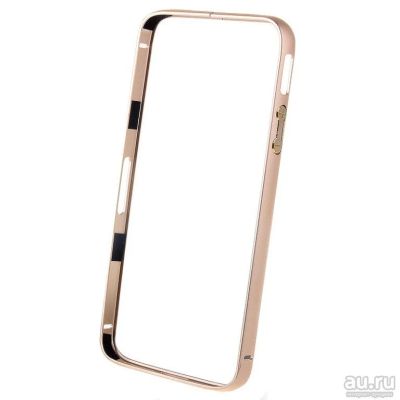 Лот: 9425215. Фото: 1. Бампер металл iPhone 5 gold. Чехлы, бамперы