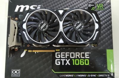Лот: 17654776. Фото: 1. Видеокарта gtx 1060 6 gb. Видеокарты
