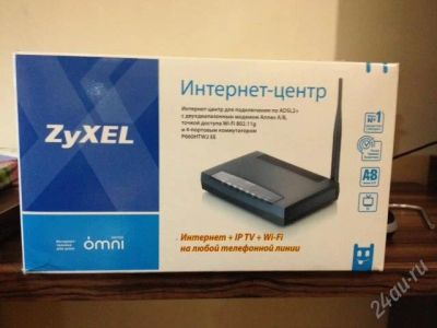 Лот: 2299613. Фото: 1. Роутер WI-FI ZyXEL ADSL2. WiFi, Bluetooth адаптеры