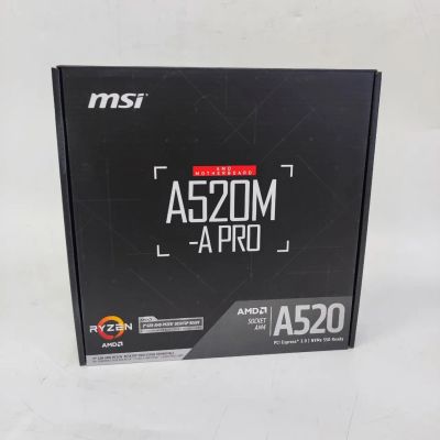 Лот: 20303247. Фото: 1. Мат.плата MSI A520M-A PRO (AM4... Материнские платы