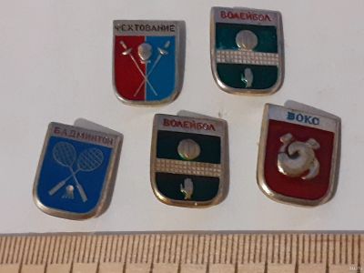 Лот: 18205730. Фото: 1. (№11138) значки спорт,5 шт лотом. Памятные медали