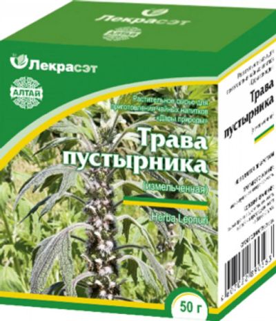 Лот: 7009170. Фото: 1. Пустырник трава, 50г. Антисептики, защитные средства, медицинские маски