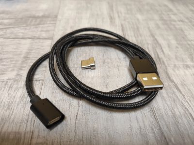 Лот: 15683288. Фото: 1. Кабель магнитный USB - USB Type... Дата-кабели, переходники