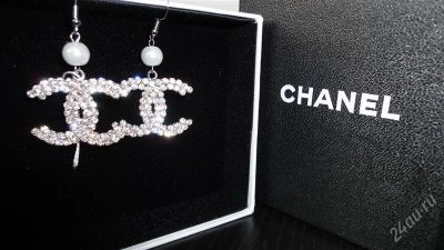 Лот: 1339752. Фото: 1. Серьги Chanel № 4. Серьги, каффы