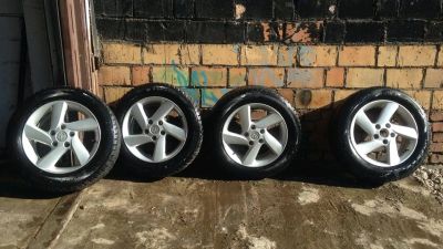 Лот: 11596532. Фото: 1. Литые диски Mazda 5x114 с резиной... Диски