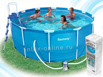 Лот: 7878248. Фото: 1. Каркасный бассейн 56088 BestWay... Бассейны, аксессуары и комплектующие