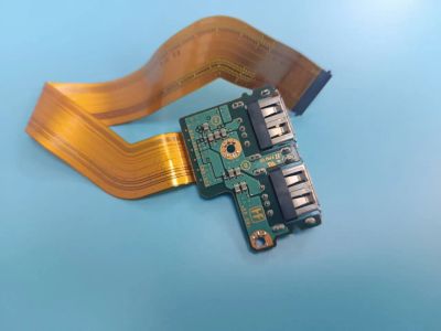 Лот: 23524379. Фото: 1. Б/У плата с разъемами USB на шлейфе... Платы расширения, контроллеры, доп. порты