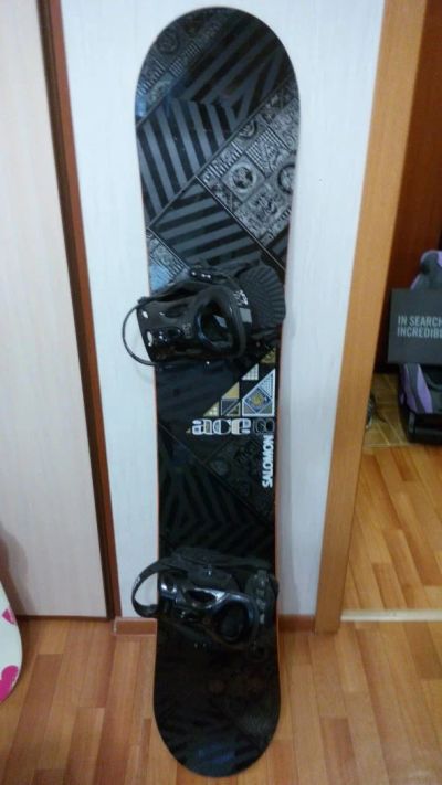 Лот: 6001012. Фото: 1. Сноуборд Salomon 160 + крепы Drake... Комплект в сборе
