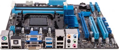 Лот: 16315186. Фото: 1. Материнская плата AM3+ ASUS M5A78L-M... Материнские платы