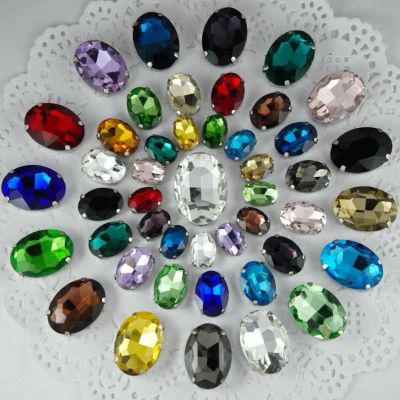 Лот: 9899286. Фото: 1. Кристаллы овал. Бижутерия ручной работы