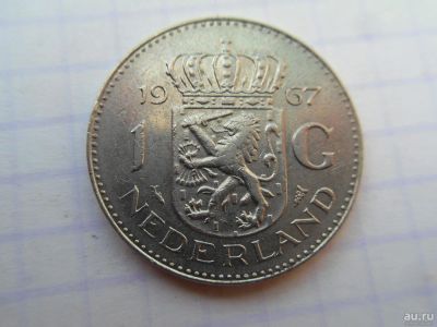 Лот: 9892645. Фото: 1. Нидерланды 1 гульден, 1967 Никель... Европа
