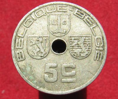 Лот: 16037267. Фото: 1. Бельгия 5 сантимов, 1938г. Остальные страны