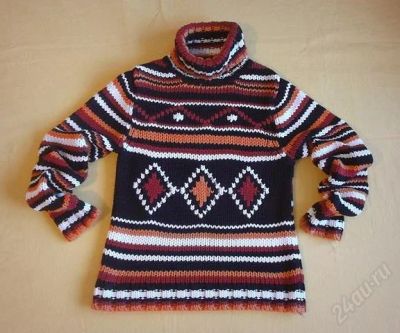 Лот: 2569656. Фото: 1. яркий свитер ~44. Свитеры, толстовки, худи