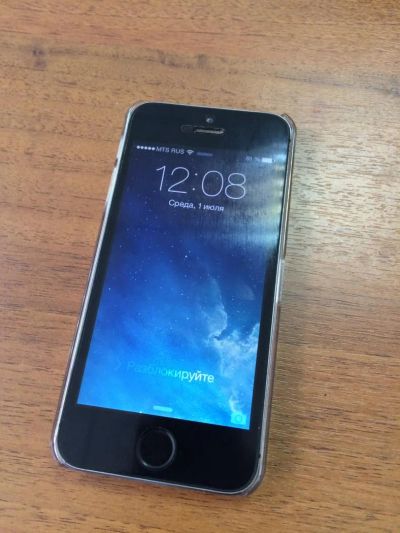 Лот: 5743234. Фото: 1. iPhone 5S 16Gb Space Gray. Отличное... Смартфоны