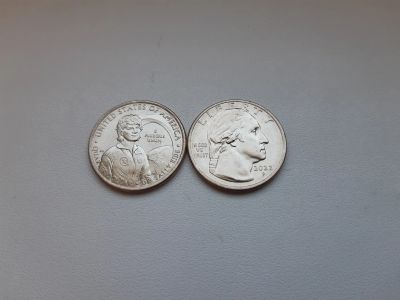 Лот: 19892434. Фото: 1. США 25 центов 2022 г 2я монета... Америка