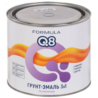 Лот: 24088235. Фото: 1. Грунт-эмаль Formula Q8, по ржавчине... Краски, лаки, растворитель