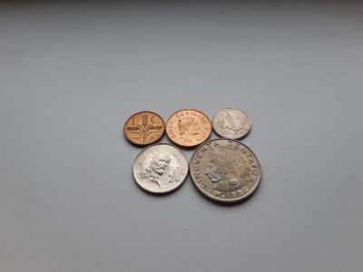 Лот: 16531455. Фото: 1. Мексика набор из 5 монет 1952-1983... Наборы монет