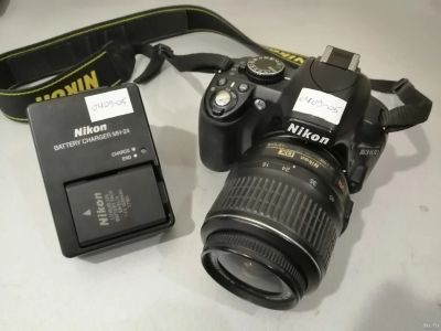 Лот: 13826475. Фото: 1. Фотоаппарат NIKON D3100 (0409-05... Цифровые зеркальные