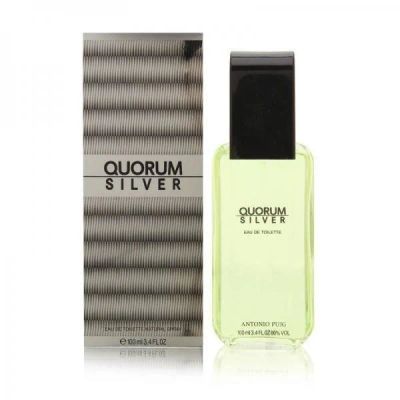 Лот: 12144539. Фото: 1. Antonio Puig men Quorum Silver... Мужская парфюмерия