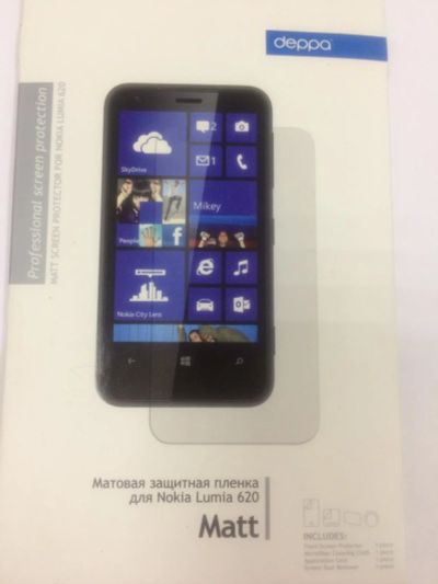 Лот: 9267726. Фото: 1. Защитная пленка Deppa Nokia 620... Защитные стёкла, защитные плёнки
