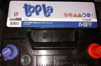 Лот: 12788606. Фото: 1. Аккумулятор Topla Asia Top 65... Аккумуляторы