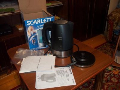 Лот: 4093606. Фото: 1. електрочайник скарлет. Чайники, кофемашины, кулеры