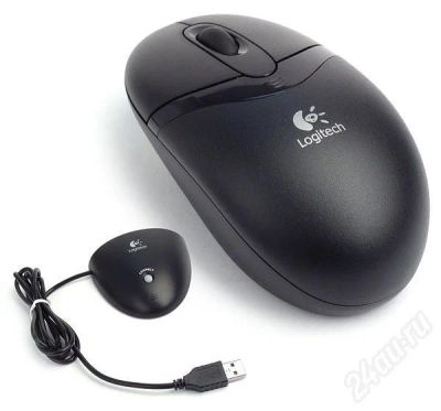 Лот: 189595. Фото: 1. logitech cordless optical mouse. Клавиатуры и мыши