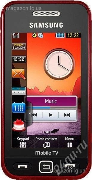Лот: 702137. Фото: 1. Samsung S5230 Red +TV. Кнопочные мобильные телефоны