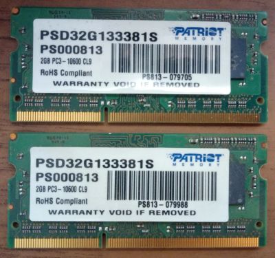 Лот: 18812398. Фото: 1. Patriot PSD32G133381S SO-DIMM... Оперативная память