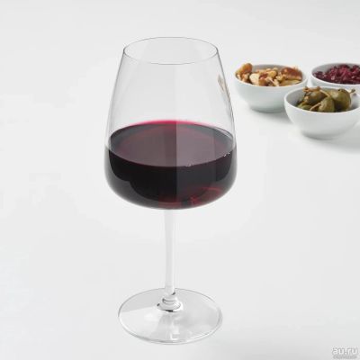 Лот: 12339930. Фото: 1. Бокал для красного вина, прозрачное... Кружки, стаканы, бокалы