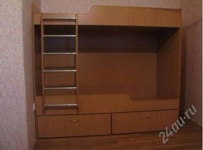 Лот: 1656222. Фото: 1. Продам двухярусную кровать для... Детские кровати и кроватки