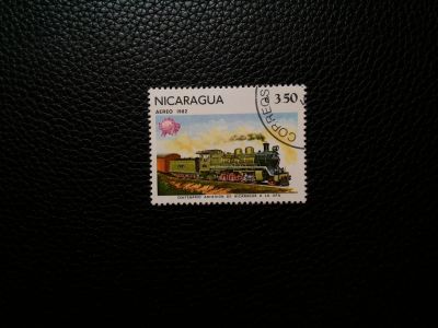 Лот: 11893205. Фото: 1. 1982. Никарагуа. Паровоз. Марки