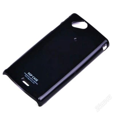 Лот: 2594197. Фото: 1. Пластиковый чехол Sony LT18 Черный. Чехлы, бамперы