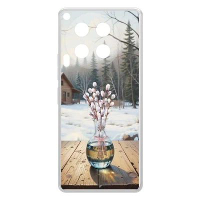 Лот: 25134752. Фото: 1. Чехол Krutoff Clear Case "Верба... Чехлы, бамперы