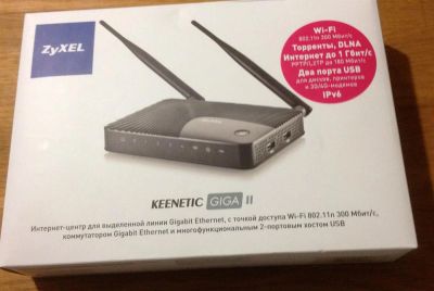 Лот: 3815984. Фото: 1. Wi-fi роутер ZyXEL Keenetic Giga... Маршрутизаторы (роутеры)