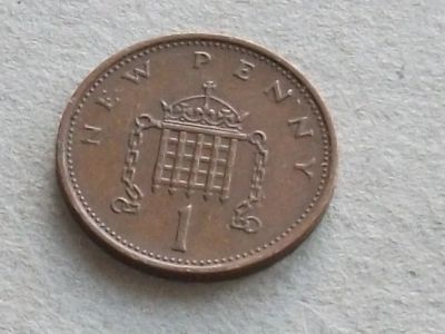 Лот: 19010288. Фото: 1. Монета 1 пенни Великобритания... Великобритания и острова