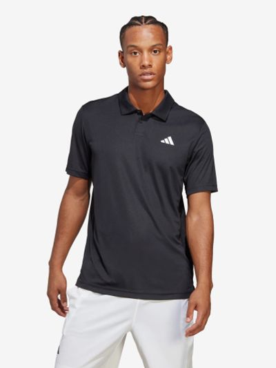Лот: 22410032. Фото: 1. Поло мужское adidas club, Черный. Другое (спортивная одежда)