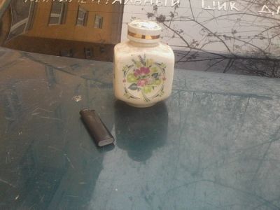 Лот: 9169100. Фото: 1. баночка с крышкой(скол) вербилки... Фарфор, керамика