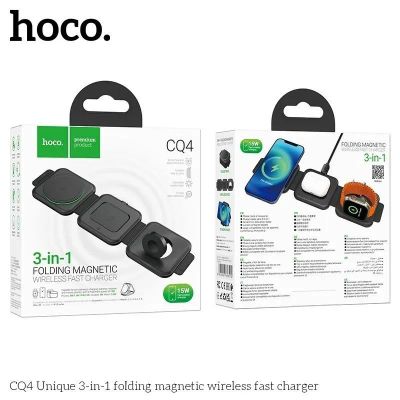 Лот: 22142623. Фото: 1. Беспроводное ЗУ HOCO CQ4 3in1... Зарядные устройства, блоки питания, адаптеры сетевые для смартфонов