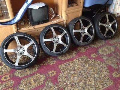 Лот: 4944511. Фото: 1. Диски RW+резина Dunlop. Шины на дисках